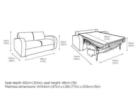 Buy Sofa Beds Dimensions